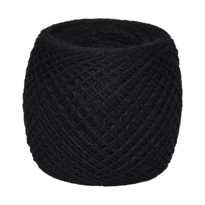 Przędza półwełniana merynosowa 10/2 nr.500 czarny 100g/500m TM Yaroslav